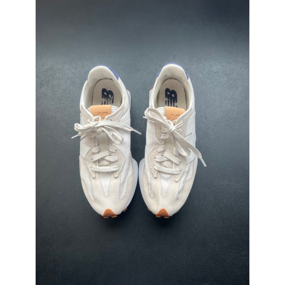 New Balance 327 Sneakers Sea Salt Moonbeam Navy WS327FA Womens 9.5